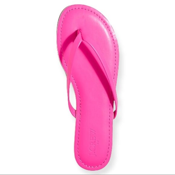 J. Crew Fuchsia Easy Summer Flip-Flops/NWT/9M - Picture 4 of 9